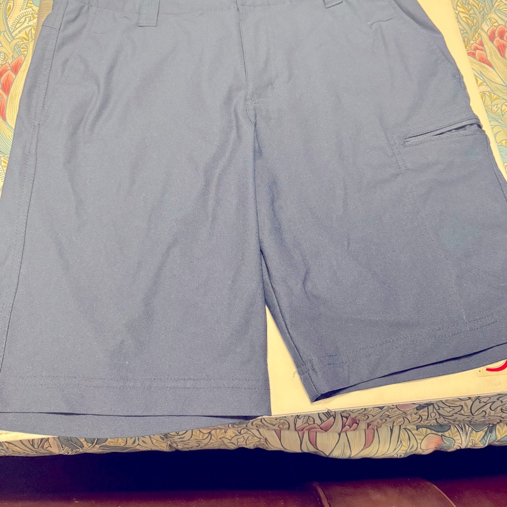 ZeroXposur Blue Cargo Shorts Lightweight Performance